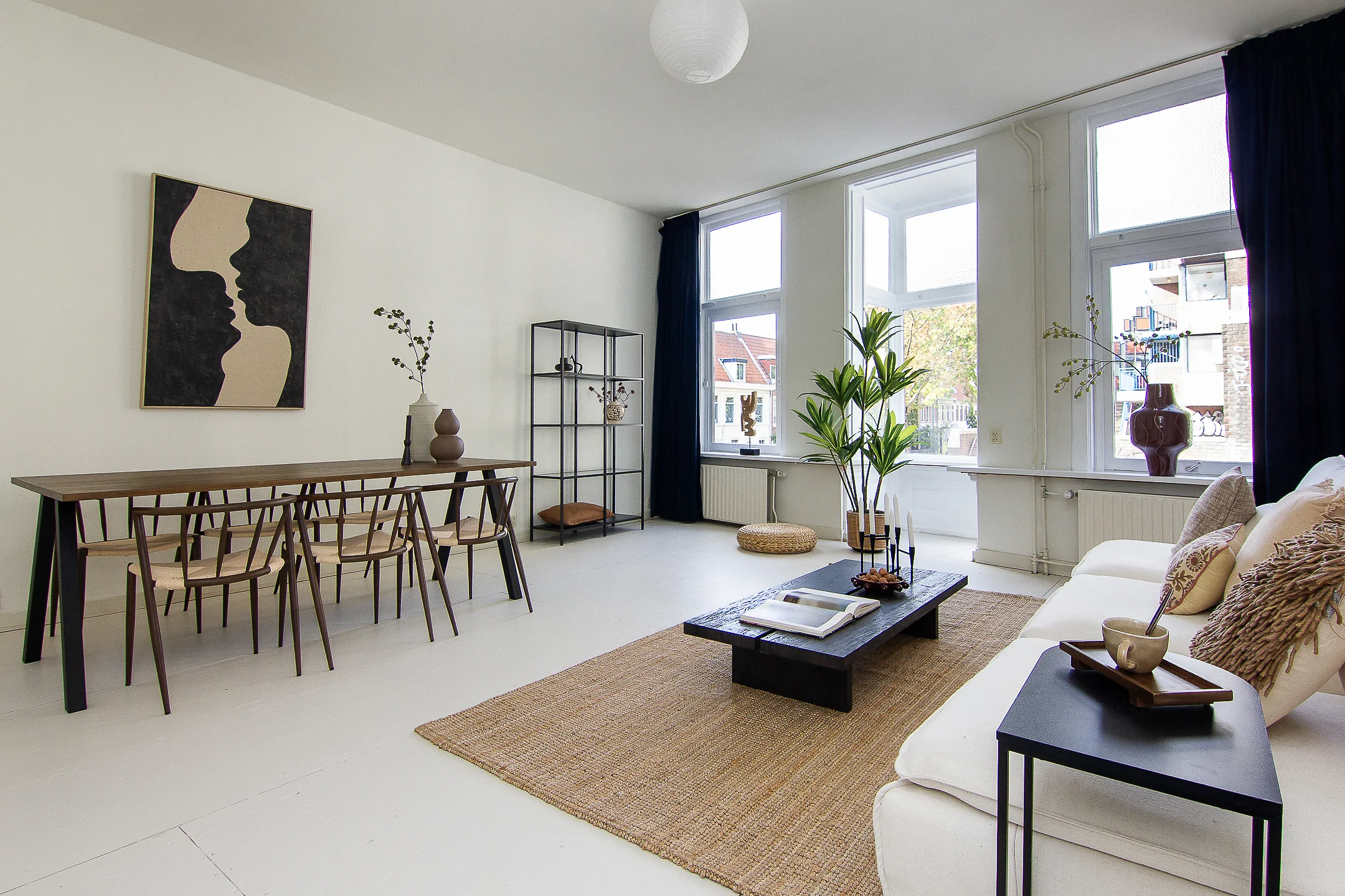 Gestyled interieur van japandi styling in HAARLEM
